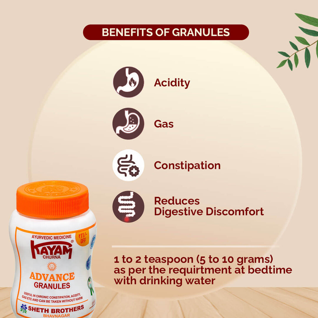 Kayam Churna Advance Granules (100Gm) – Sheth Brothers