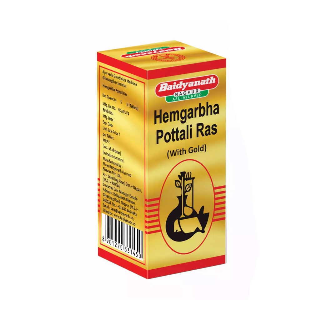 Hemgarbha Pottali Ras (5Tabs) – Baidyanath