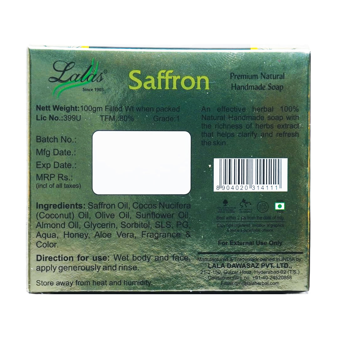 Saffron Soap (100Gm) – Lala Dawasaz