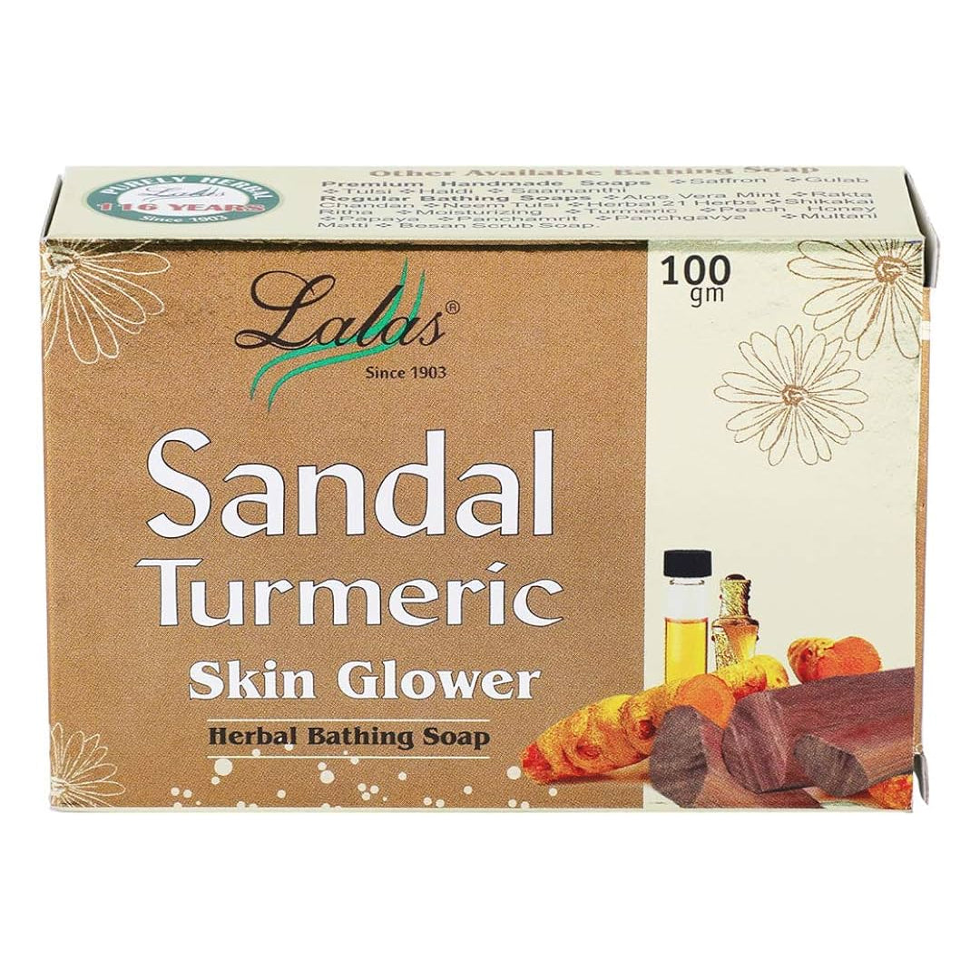 Sandal Turmeric Soap (100Gm) – Lala Dawasaz
