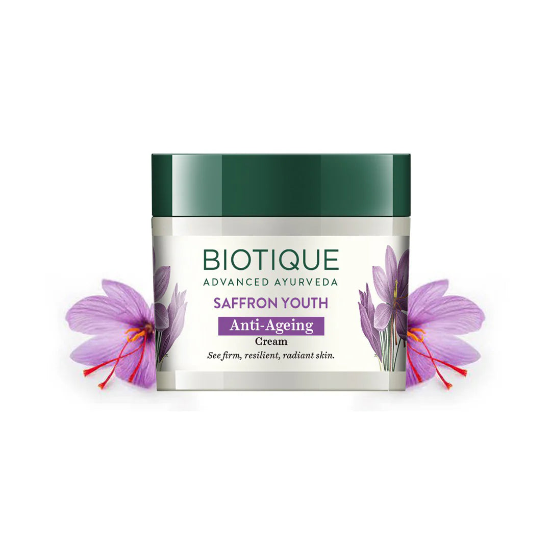 Saffron Youth Cream (55Gm) – Biotique