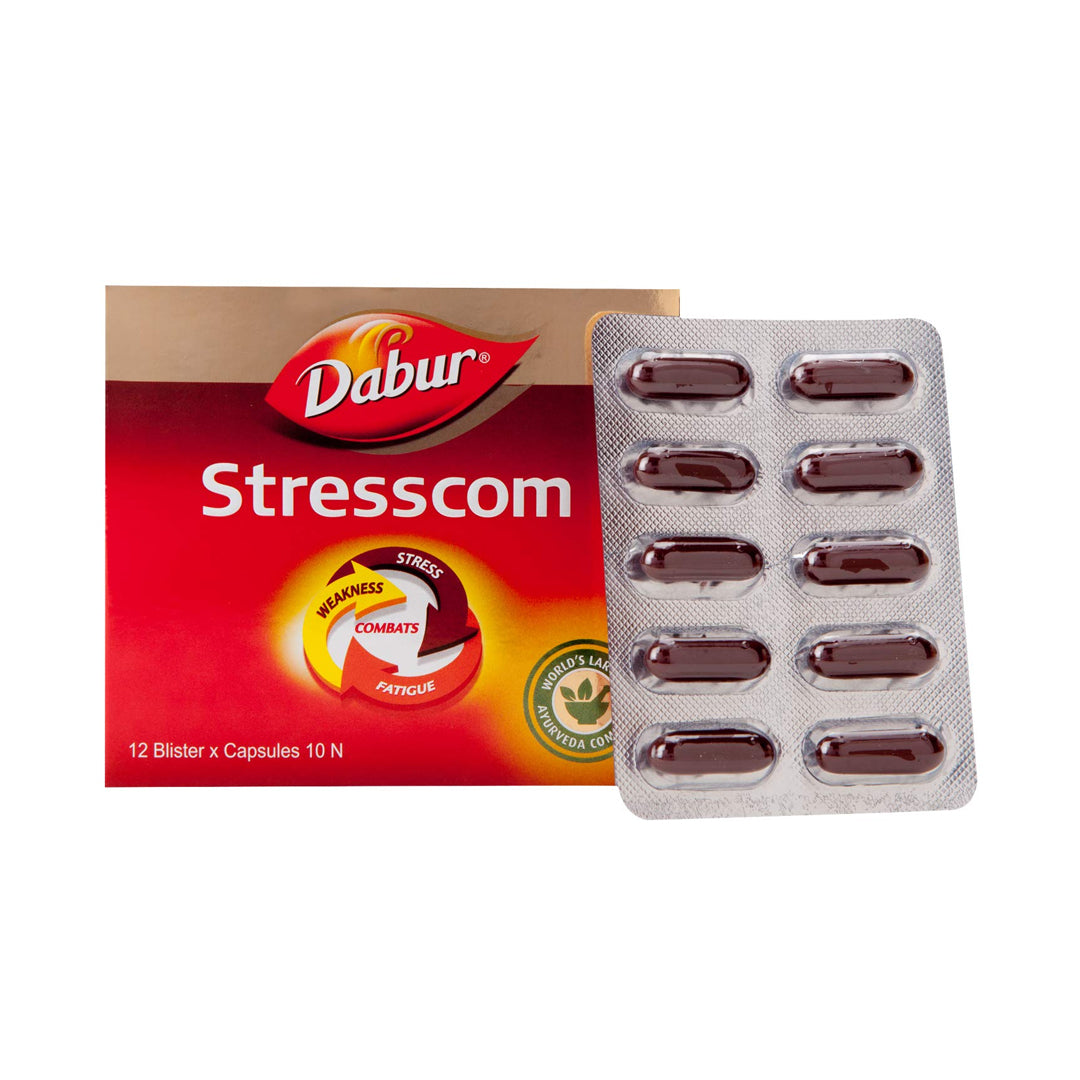 Stresscom Capsules (10Caps) – Dabur