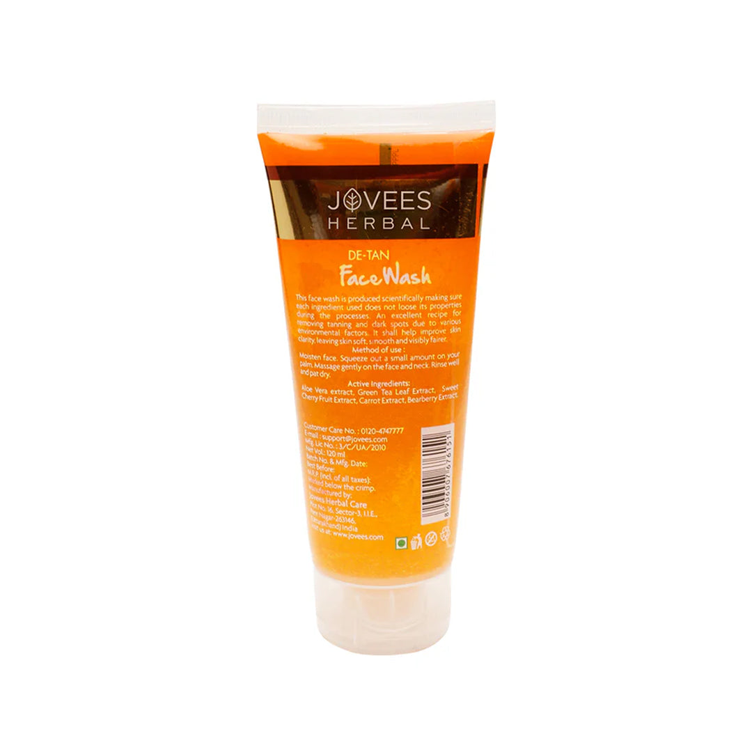 De-Tan Face Wash (120ml) – Jovees