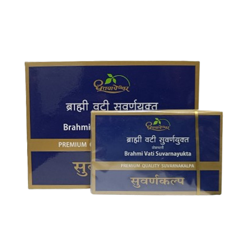 Brahmi Vati Suvarnayukta 10's (Premium Quality) - Dhootapapeshwar