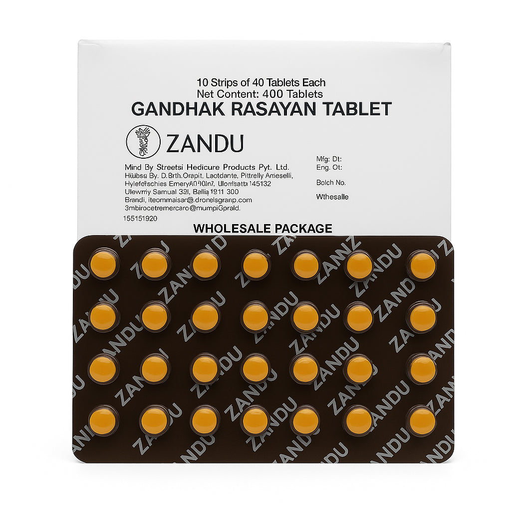 Gandhak Rasayan Tablets (40's) – Zandu
