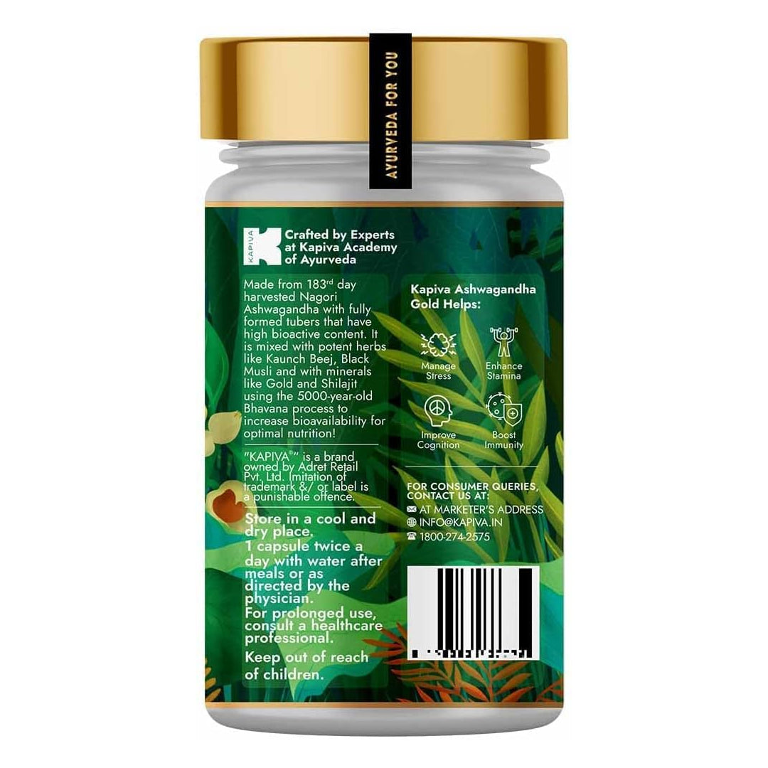 Ashwagandha Gold Capsules (30Caps) – Kapiva