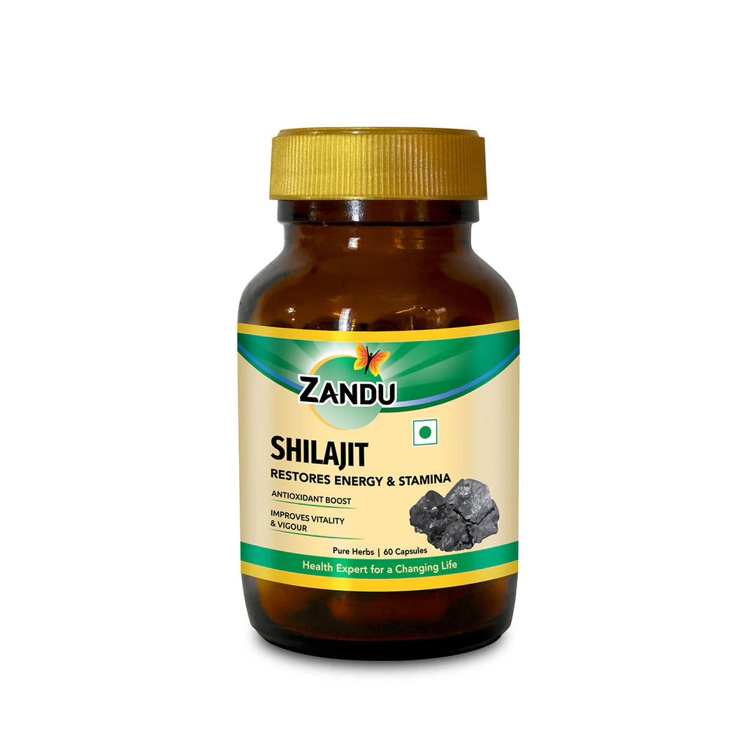 Shuddha Shilajit Capsules (30Caps) – Zandu