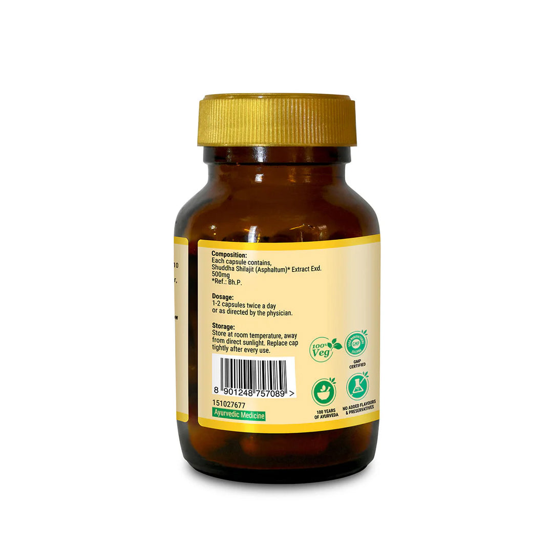 Shuddha Shilajit Capsules (30Caps) – Zandu