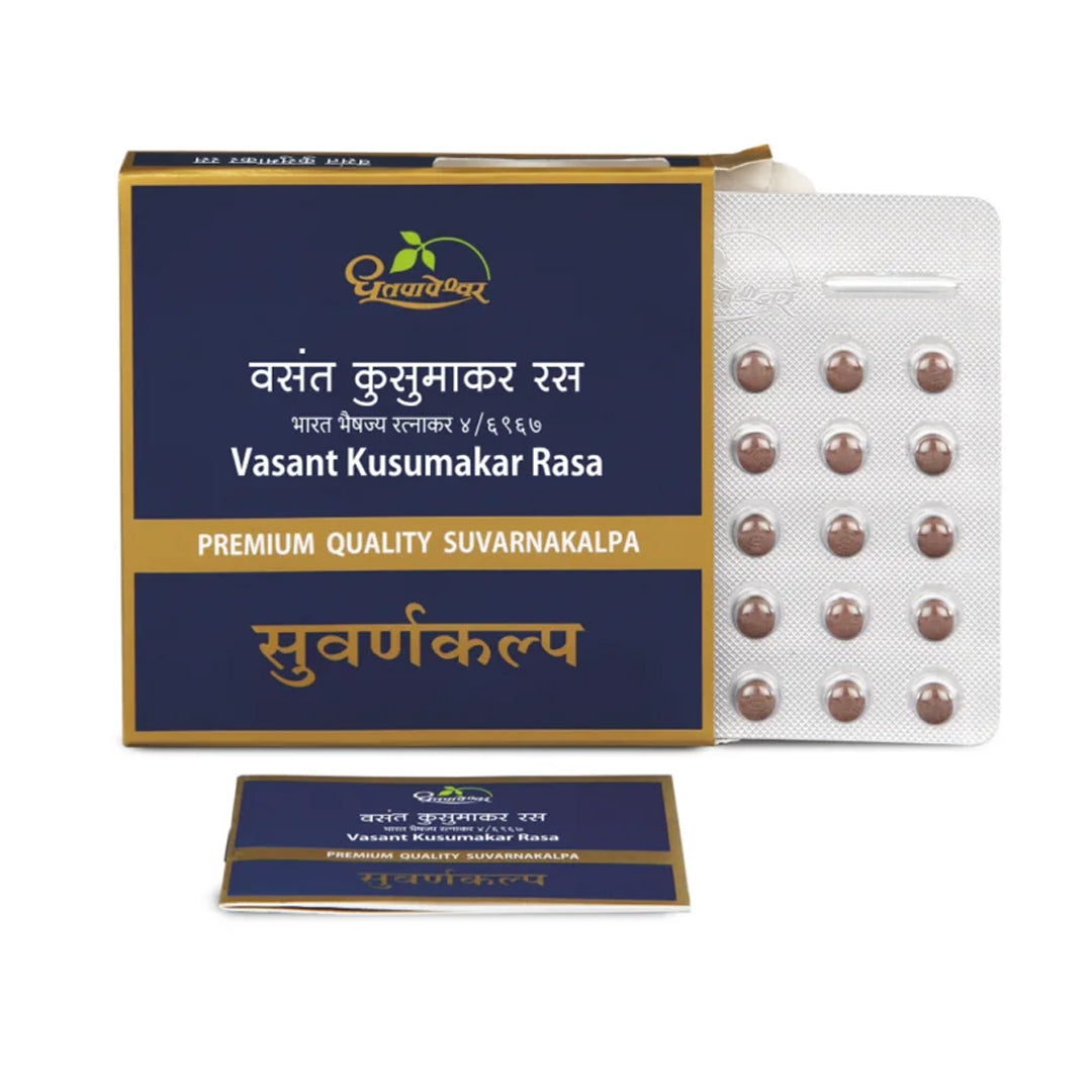 Vasant Kusumakar Rasa 10Tab (Premium Quality) - Dhootapapeshwar