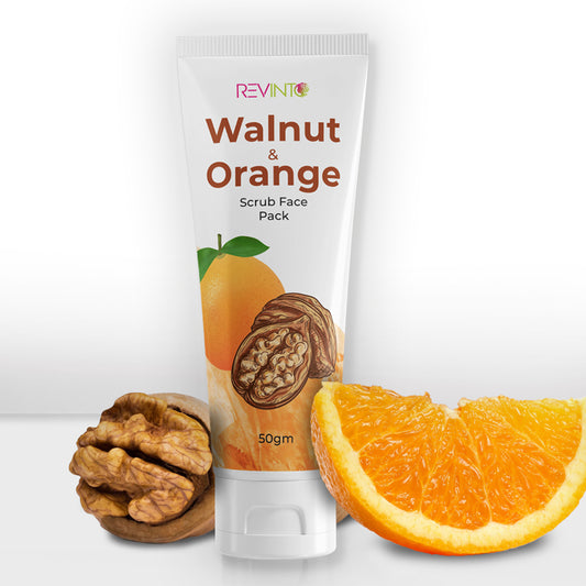 Walnut & Orange Scrub Face Pack - Revinto