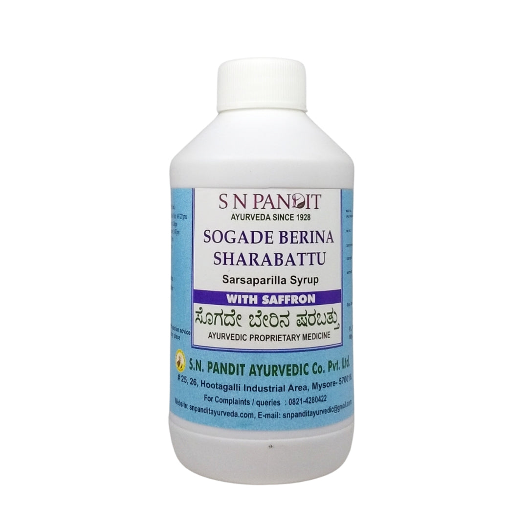 Sogade Berina Sharabattu (Sarsaparilla) 500ml – S.N.Pandit