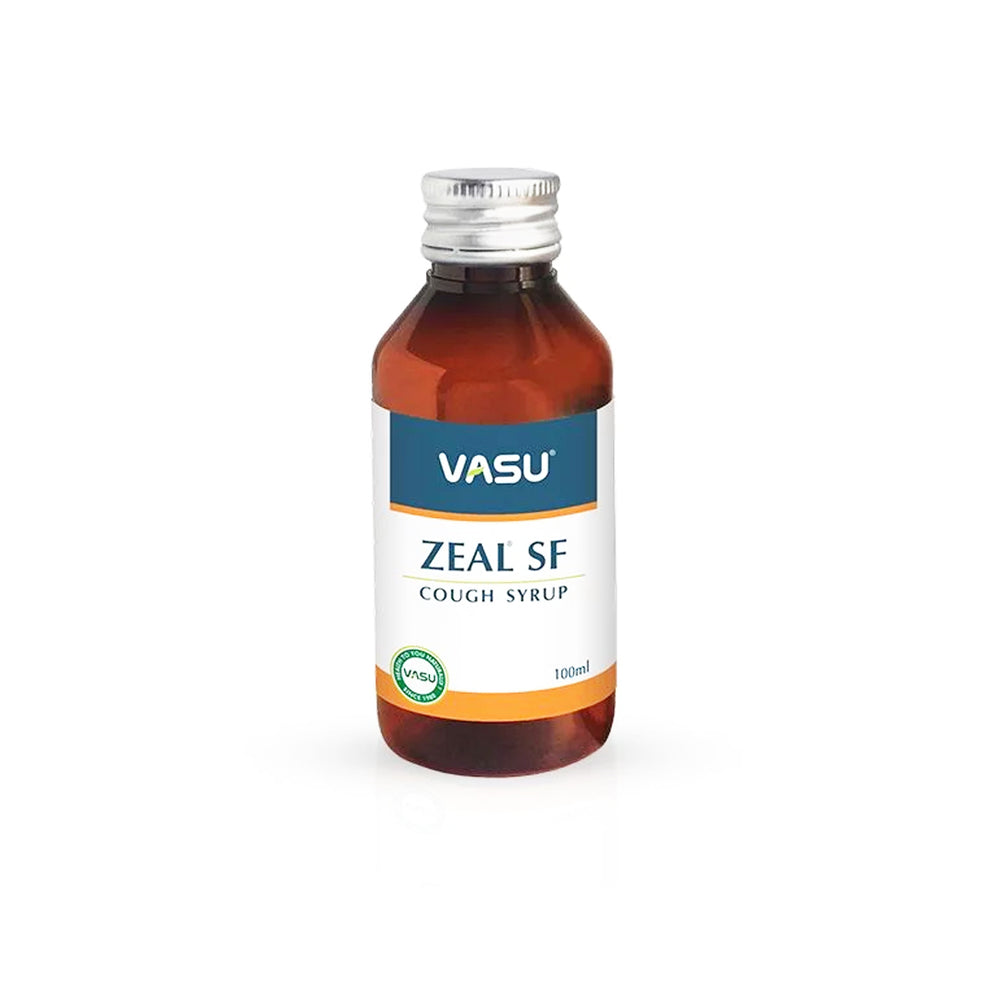 Zeal Cough Syrup SF (100ml) – Vasu Pharma – AyuSadhya
