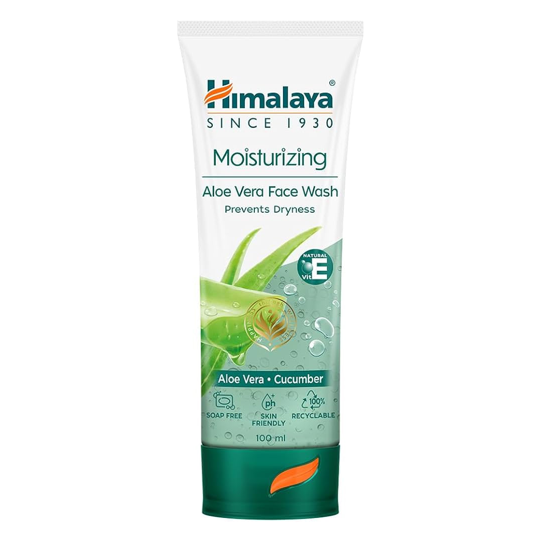 Moisturizing Aloevera Face Wash (100ml) – Himalaya