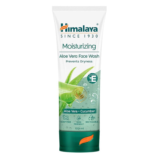 Moisturizing Aloevera Face Wash (100ml) – Himalaya