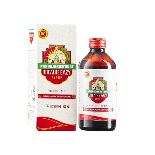 Breathe Eazy Syrup (200ml) – Pankaja Kasthuri Herbals