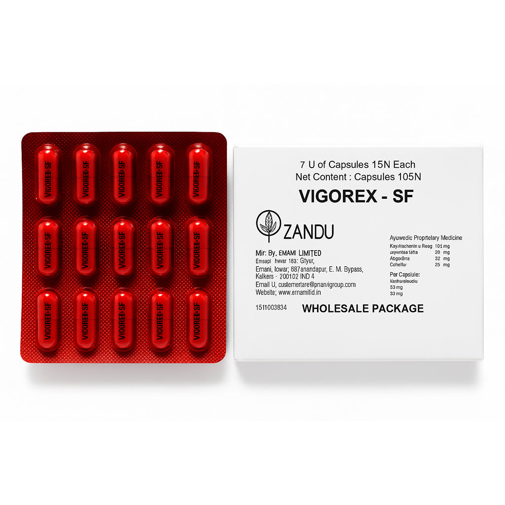 Vigorex Sf Capsules (15's) – Zandu