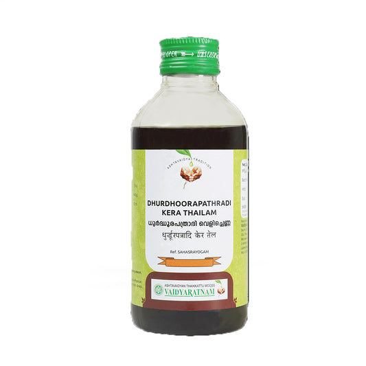 Dhurdhoorapathradi Kera Tailam (200ml) – Vaidyaratnam