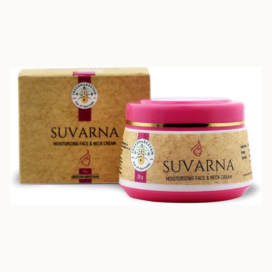 Suvarna Moisturizing Face & Neck Cream (20Gm) – Sreedhareeyam