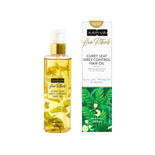 Hair Rituals Curry Leaf Grey Control Hair Oil (200ml) – Kapiva