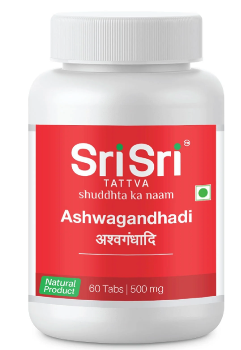 Sri Sri Tattva Ashwagandhadi Stress Reliever (60 Tabs) – 500mg