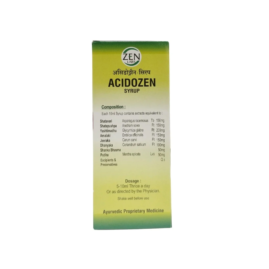 Acidozen Syrup (200ml) – Zen Labs